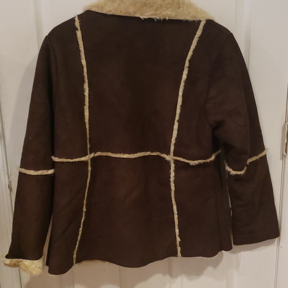 Cabela's brown suede coat